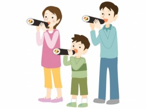 恵方巻きには、正しい食べ方があります